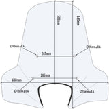 Transparent Wind-Screen - Givi Compatible With Piaggio Liberty 50 - 125 - 150 - 200 (2002-2008)