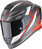 Casque Intégral Pour Moto Scorpion Exo Exo-R1 Evo Carbon Air Carbon Fiber Noir Mat Rouge Runner Taille Xl