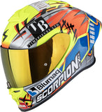 Casque Intégral Pour Moto Scorpion Exo Exo-R1 Evo Air Fim Racing #1 Ultra Tct Replica Aron 2024 Taille Xs