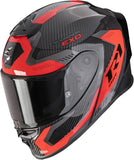 Casque Intégral Pour Moto Scorpion Exo Exo-R1 Evo Carbon Air Carbon Fiber Noir Rouge Propel Taille L