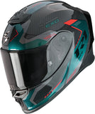 Casque Intégral Pour Moto Scorpion Exo Exo-R1 Evo Carbon Air Carbon Fiber Noir Vert Propel Taille Xs