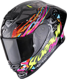 Casque Intégral Pour Moto Scorpion Exo Exo-R1 Evo Ii Air Ultra Tct Noir Bleu Rose Savage Taille M