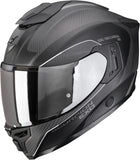 Casque Intégral Pour Moto Scorpion Exo Exo-1500 Carbon Air Carbon Fiber Noir Mat Argent Mundi Taille Xxl