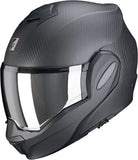 Casque Modulable Pour Moto Scorpion Exo Exo-Tech Evo Carbon Carbon Fiber Noir Mat Solid Taille Xxl