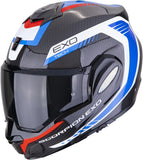 Casque Modulable Pour Moto Scorpion Exo Exo-Tech Evo Carbon Carbon Fiber Noir Bleu Rouge Cosy Taille L