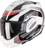 Casque Modulable Pour Moto Scorpion Exo Exo-Tech Evo Pro Ultra Tct Gris Noir Rouge Acuti Taille Xl