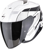 Casque Urban Pour Moto Scorpion Exo Exo-Z1 Ultra Tct Blanc Noir Argent Vue Taille M