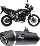Exhaust Tip Without Sound Certification Lv-10 Steel Full Black Steel Black End Cap - Leovince Compatible With Aprilia Rsv4 1100 Factory (2021-2024)
