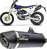 Exhaust Tip Without Sound Certification Nero Stainless Steel Carbon Fiber End Cap - Leovince Compatible With Husqvarna 701 Supermoto (2021-2024)