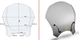 Universal Smoked Wind-Screen - Givi Compatible With Brixton Cromwell 125 (2022-2024)