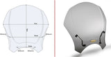 Bulle Universelle Fumée - Givi Compatible Avec Honda Cmx 500 Rebel (2020-2024)