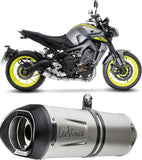Système D'Échappement Complet Non Catalysé Et Sans Homologation Acoustique Lv One Evo Acier Embout Carbon Fiber - Leovince Compatible Avec Yamaha Xsr 900 (2016-2020)