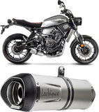 Système D'Échappement Complet Non Catalysé Et Sans Homologation Acoustique Lv One Evo Acier Embout Carbon Fiber - Leovince Compatible Avec Yamaha Fz-07 (2017-2020)