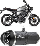 Système D'Échappement Complet Non Catalysé Et Sans Homologation Acoustique Lv One Evo Carbon Fiber Embout Carbon Fiber - Leovince Compatible Avec Yamaha Tracer 700 (2016-2020)