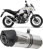 Échappement Sans Homologation Sonore Lv One Evo Acier Embout Carbon Fiber - Leovince Compatible Avec Honda Nx 500 (2024-2026)