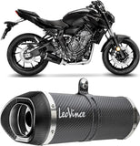 Système D'Échappement Complet Non Catalysé Et Sans Homologation Acoustique Lv One Evo Carbon Fiber Embout Carbon Fiber - Leovince Compatible Avec Yamaha Yzf-R7 700 (2021-2024)