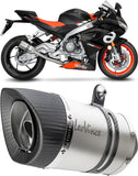 Système D'Échappement Complet Non Catalysé Et Sans Homologation Acoustique Lv Pro Acier Embout Carbon Fiber - Leovince Compatible Avec Aprilia Rs 660 (2021-2024)