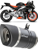 Système D'Échappement Complet Non Catalysé Et Sans Homologation Acoustique Lv Pro Carbon Fiber Embout Carbon Fiber - Leovince Compatible Avec Aprilia Tuono 660 (2021-2024)
