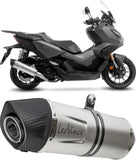 Échappement Sans Homologation Sonore Lv One Evo Acier Embout Carbon Fiber - Leovince Compatible Avec Honda Sh 350 I (2021-2024)
