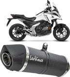 Échappement Sans Homologation Sonore Lv One Evo Carbon Fiber Embout Carbon Fiber - Leovince Compatible Avec Honda Nc 750 X (2021-2024)