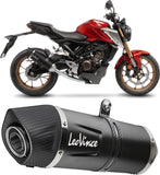 Système D'Échappement Complet Non Catalysé Et Sans Homologation Acoustique Lv One Evo Acier Noir Embout Carbon Fiber - Leovince Compatible Avec Honda Cb 125 R Neo Sports Café (2021-2023)