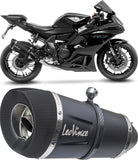 Système D'Échappement Complet Non Catalysé Et Sans Homologation Acoustique Factory S Acier Noir Embout Carbon Fiber - Leovince Compatible Avec Yamaha Yzf-R7 700 (2021-2024)