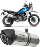 Échappement Sans Homologation Sonore Lv One Evo Acier Embout Carbon Fiber - Leovince Compatible Avec Ktm 890 Adventure L A2 - R (2021-2024)