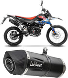 Échappement Sans Homologation Sonore Lv One Evo Acier Noir Embout Carbon Fiber - Leovince Compatible Avec Aprilia Sx 125 (2021-2024)