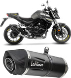 Échappement Sans Homologation Sonore Lv One Evo Acier Noir Embout Carbon Fiber - Leovince Compatible Avec Honda Cb 750 Hornet (2025-2026)