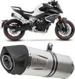 Échappement Sans Homologation Sonore Lv One Evo Acier Embout Carbon Fiber - Leovince Compatible Avec Cfmoto 800 Nk Sport (2023-2024)