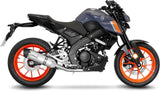Système D'Échappement Complet Non Catalysé Et Sans Homologation Acoustique Lv One Evo Acier Embout Carbon Fiber - Leovince Compatible Avec Yamaha Yzf-R 125 (2021-2024)