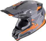 Casque Off-Road Pour Moto Scorpion Exo Vx-16 Evo Air Polycarbonate Gris Orange Rod Taille Xl