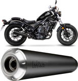 Échappement Sans Homologation Sonore Classic Racer Acier Noir Embout Acier - Leovince Compatible Avec Honda Cmx 500 Rebel (2024-2026)