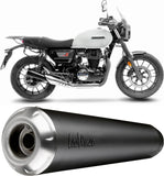 Échappement Sans Homologation Sonore Classic Racer Acier Noir Embout Acier - Leovince Compatible Avec Honda Gb 350 S (2025-2026)
