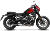 Échappement Sans Homologation Sonore Classic Racer Acier Noir Embout Acier - Leovince Compatible Avec Moto Morini Calibro Custom (2024-2026)