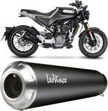 Échappement Sans Homologation Sonore Gp One Acier Embout Acier - Leovince Compatible Avec Husqvarna Svartpilen 125 (2021-2023)