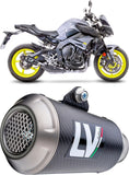 Échappement Sans Homologation Sonore Lv-10 Carbon Fiber Embout Acier - Leovince Compatible Avec Yamaha Mt-10 - Sp (2022-2025)