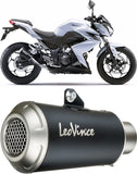 Échappement Sans Homologation Sonore Lv-10 Acier Noir Embout Acier - Leovince Compatible Avec Kawasaki Z 250 (2015-2016)