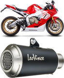 Échappement Sans Homologation Sonore Lv-10 Acier Noir Embout Acier - Leovince Compatible Avec Honda Cbr 1000 Rr Fireblade (2017-2019)