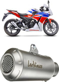 Échappement Sans Homologation Sonore Lv-10 Acier Embout Acier - Leovince Compatible Avec Honda Cbr 300 R (2014-2017)
