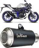 Échappement Sans Homologation Sonore Lv-10 Acier Noir Embout Acier - Leovince Compatible Avec Yamaha Yzf-R3 (2018)