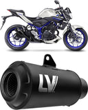 Exhaust Tip Without Sound Certification Lv-10 Steel Black Stainless Steel End Cap - Leovince Compatible With Kawasaki Zx 10Rr Ninja (2021-2024)