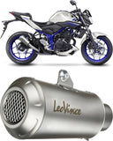 Échappement Sans Homologation Sonore Lv-10 Acier Embout Acier - Leovince Compatible Avec Yamaha Yzf-R3 (2015-2017)
