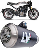 Exhaust Tip Without Sound Certification Gp Corsa Carbon Fiber - Leovince Compatible With Kawasaki Z 250 (2015-2016)