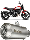 Échappement Sans Homologation Sonore Lv-10 Acier Embout Acier - Leovince Compatible Avec Ducati Scrambler 800 Icon (2021-2022)