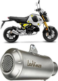 Système D'Échappement Complet Non Catalysé Et Sans Homologation Acoustique Lv-10 Acier Embout Acier - Leovince Compatible Avec Honda Grom 125 (2022-2024)