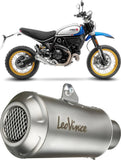 Échappement Sans Homologation Sonore Lv-10 Acier Embout Acier - Leovince Compatible Avec Ducati Scrambler 800 Desert Sled (2021-2022)