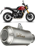 Exhaust Tip Without Sound Certification Lv-10 Stainless Steel Stainless Steel End Cap - Leovince Compatible With Triumph Scrambler 400 X (2024-2026)