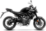 Système D'Échappement Complet Non Catalysé Et Sans Homologation Acoustique Lv-10 Acier Embout Acier - Leovince Compatible Avec Yamaha Mt-07 (2025-2026)