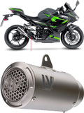 Échappement Sans Homologation Sonore Lv Corsa S Titanium Embout Acier - Leovince Compatible Avec Kawasaki Z 500 - Se (2024-2026)